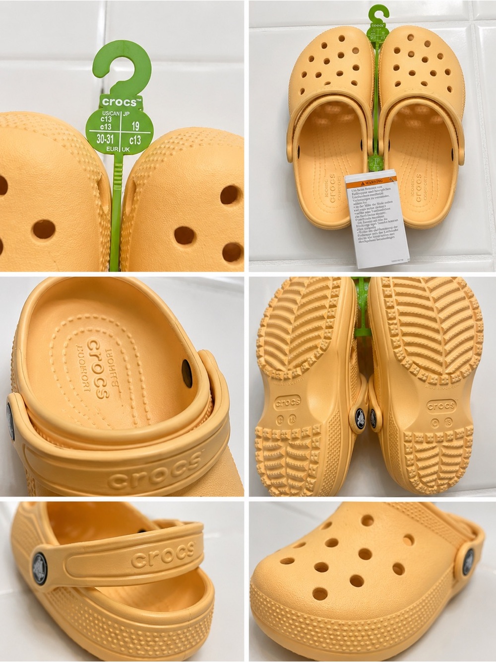 Crocs Kids' Classic Clog in Peach